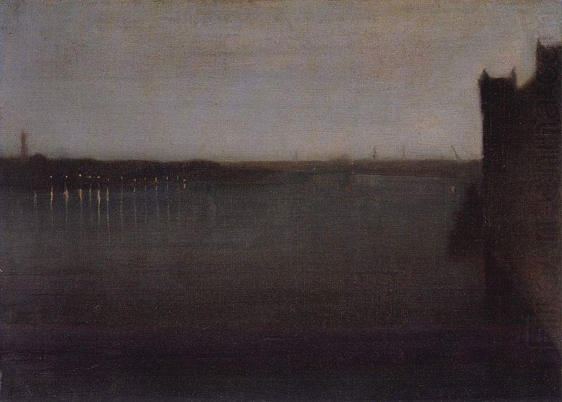 Nocturne in Grau und Gold, Westminster Bridge, James Mcneill Whistler